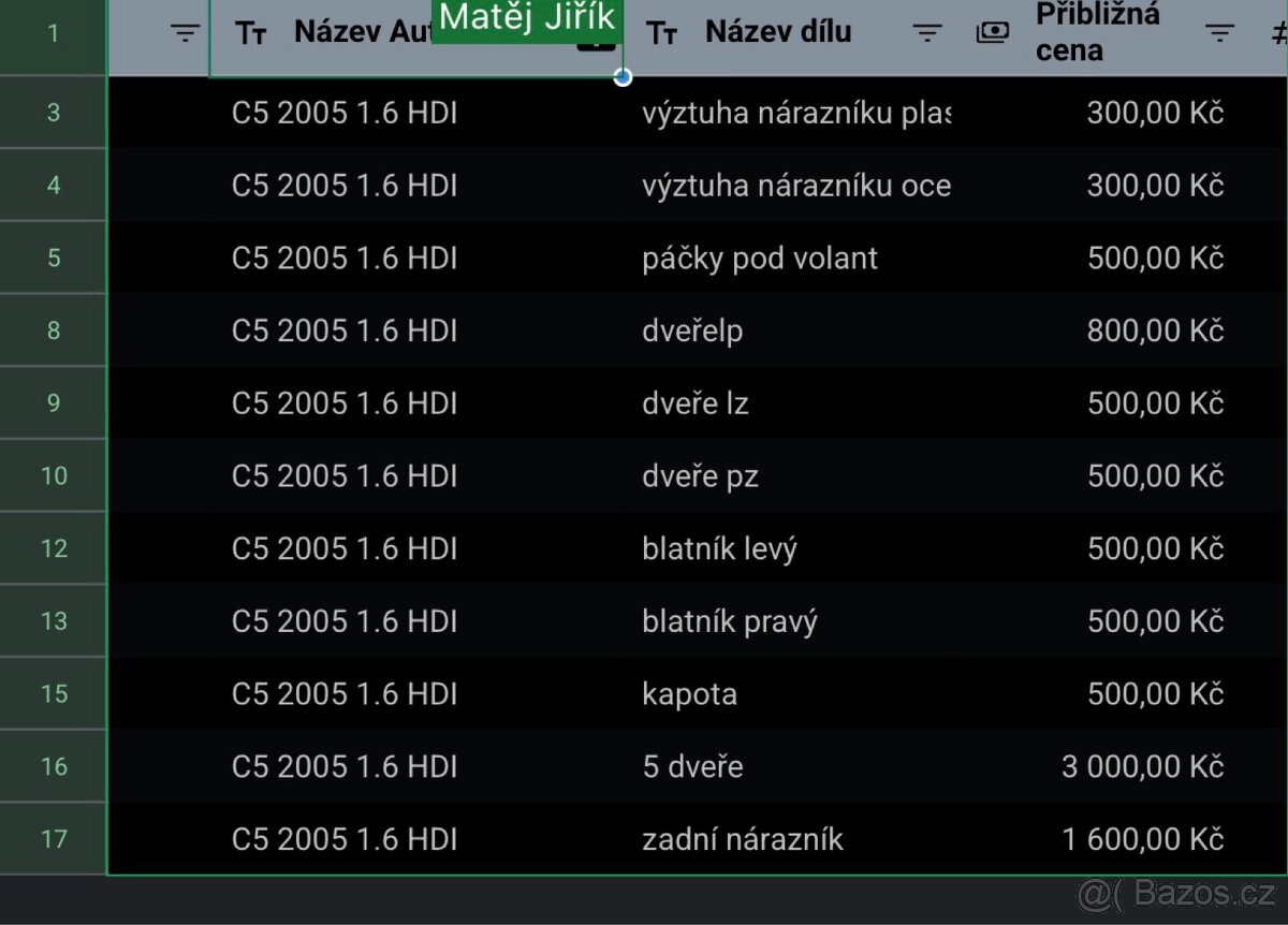 Náhradní díly citroen c5 - 2