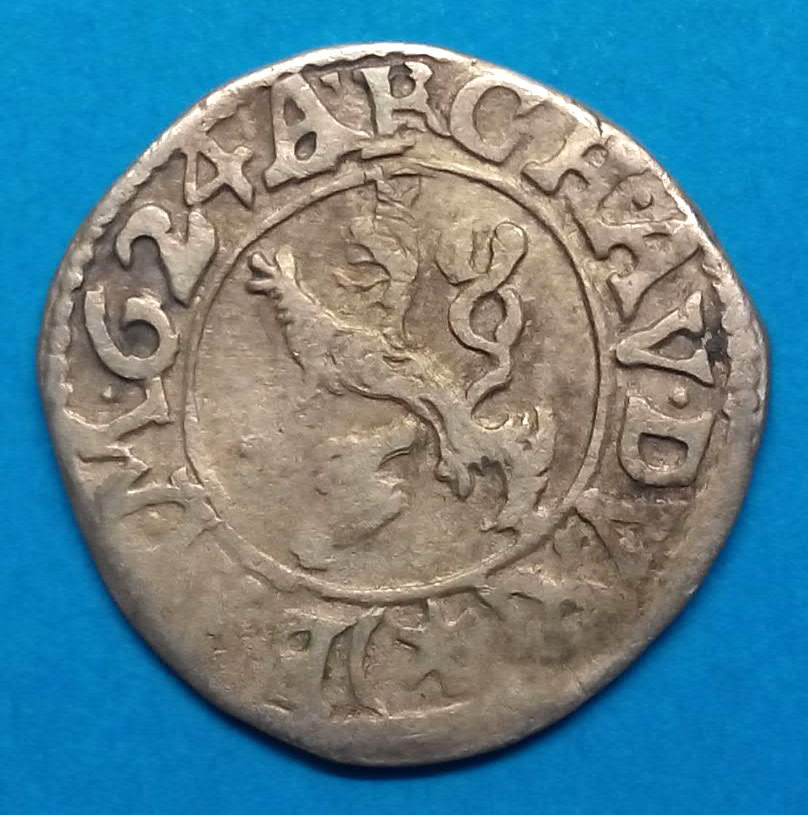 Stříbrná mince Ferdinand II. Kutná Hora - 2