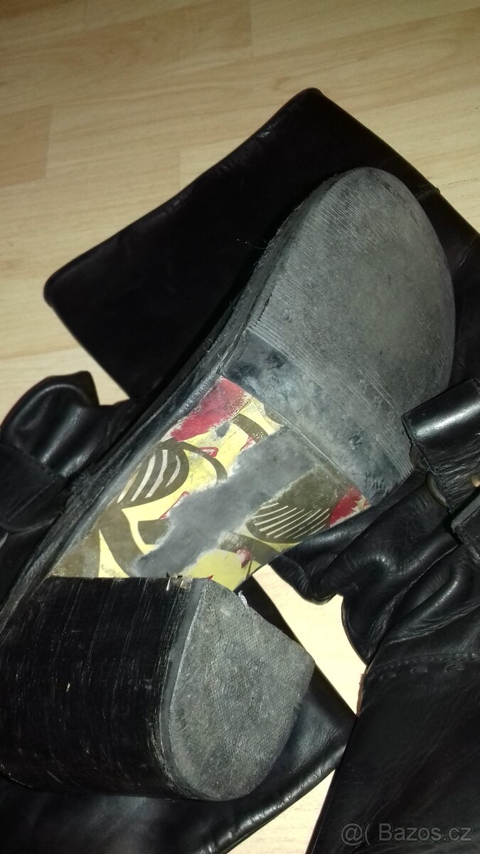 Černé kožené kozačky vel. 40 - Ara - 2