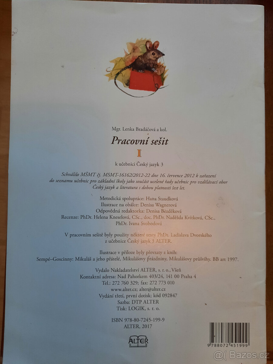 Pracovní sešit I k učebnici ČJ 3 - 2