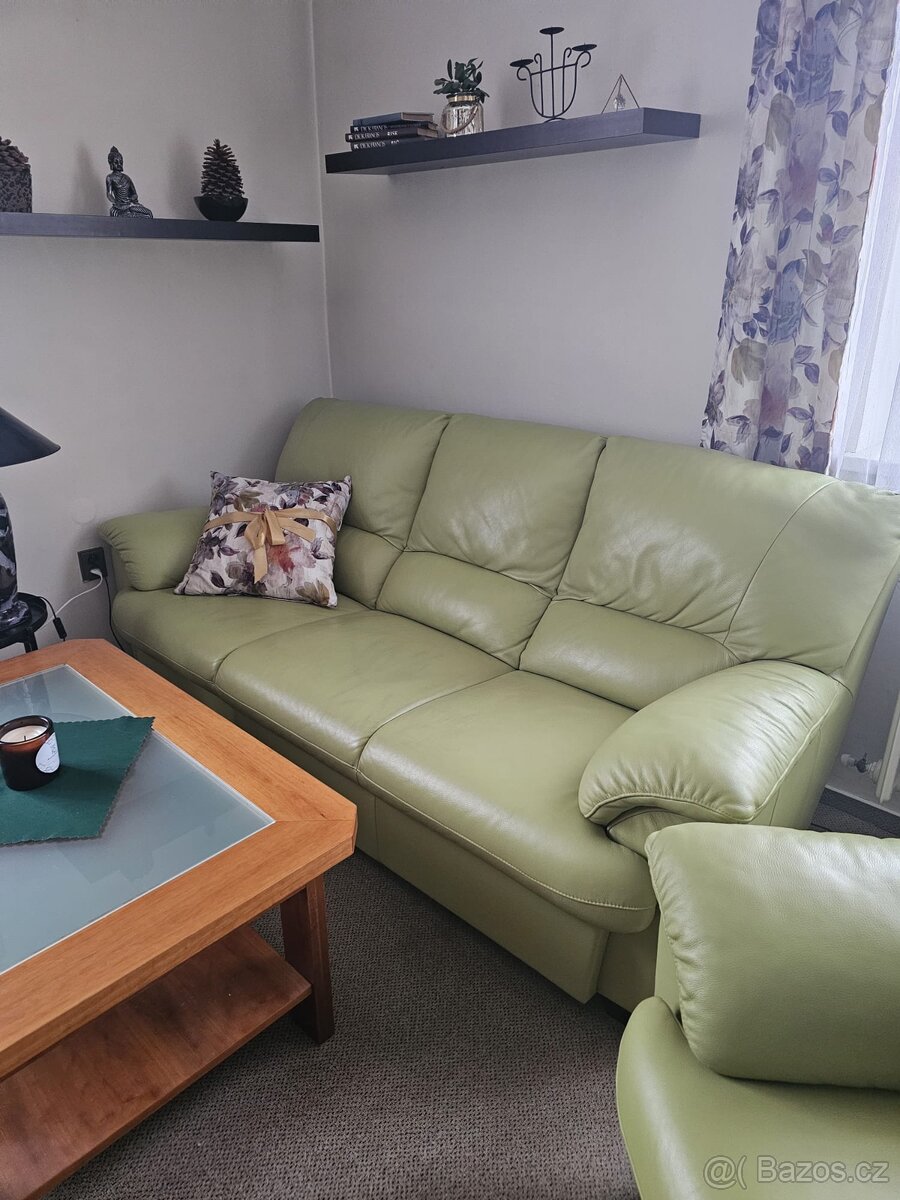 Kožená sedací souprava + 2 křesla - 2