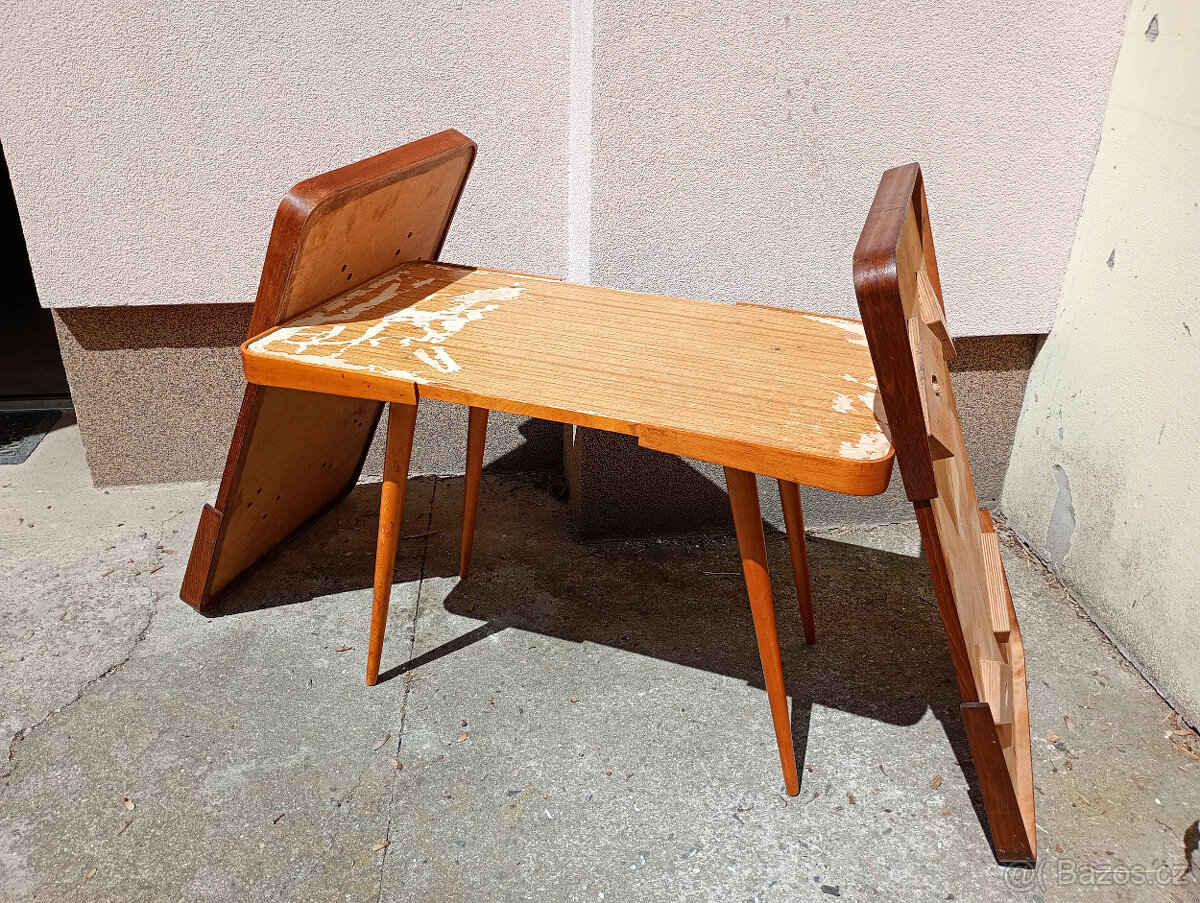 Opaxitový stolek Jiroutek BEZ SKLA + díly - 2