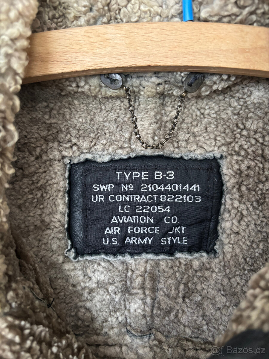 STEFANEL kožená, vojenská bunda vel. S - 2