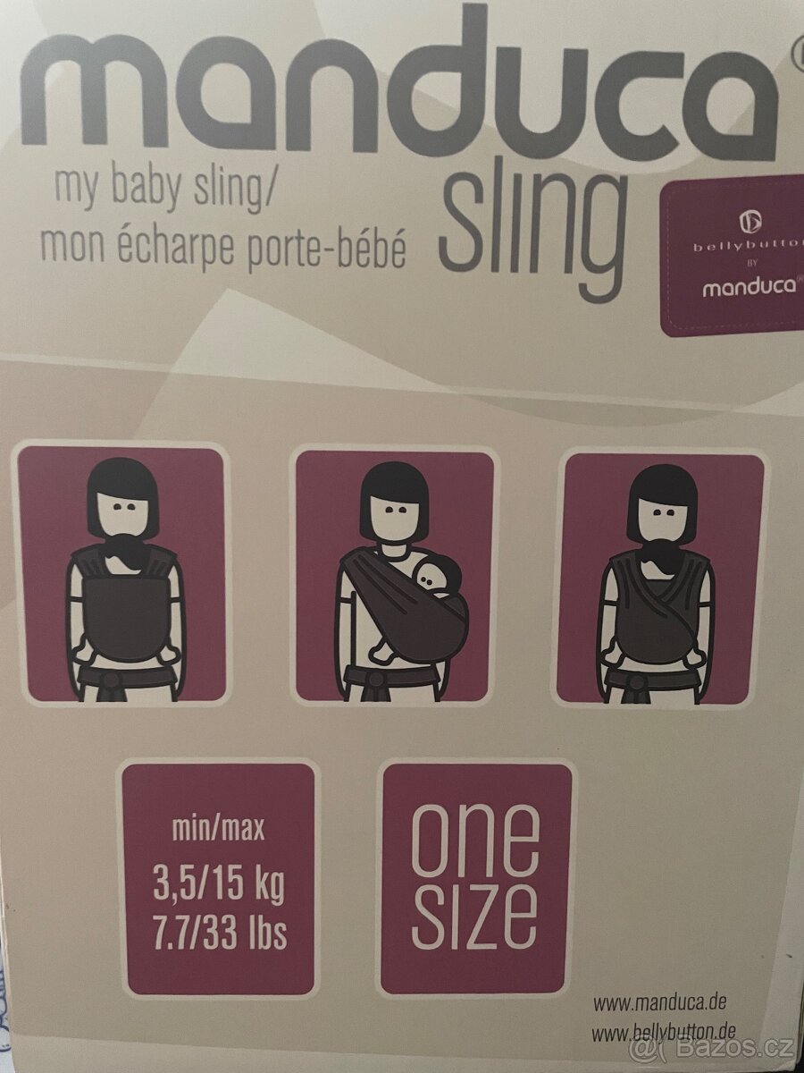 Manduca sling Bellybutton - satek na noseni ditete - 2