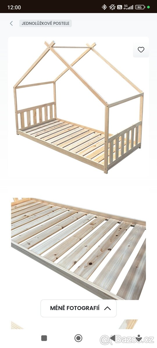 Domeckova postel s matraci - 2