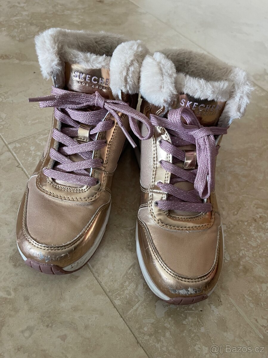 Dívčí zimní obuv Skechers velikost 34 - 2
