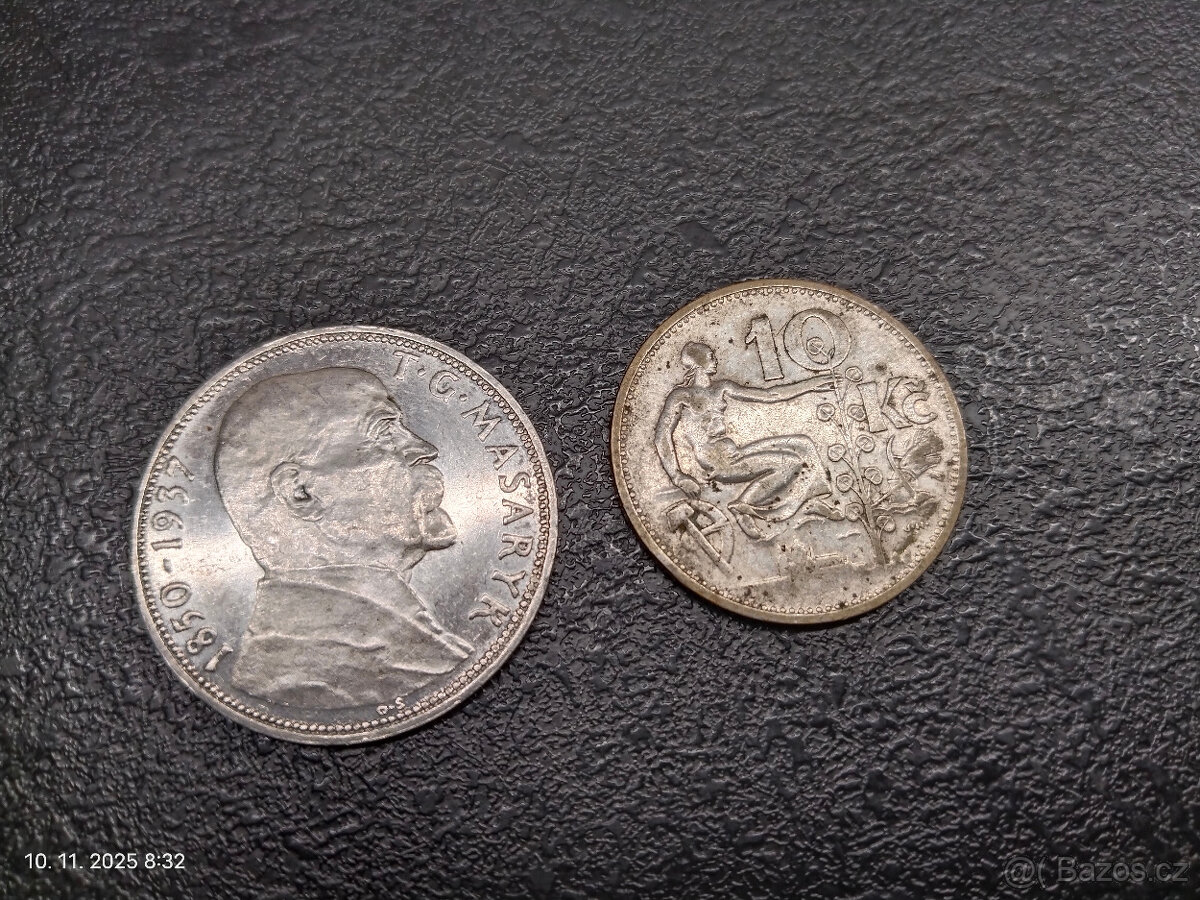 Stříbrné mince 1.republika - 2