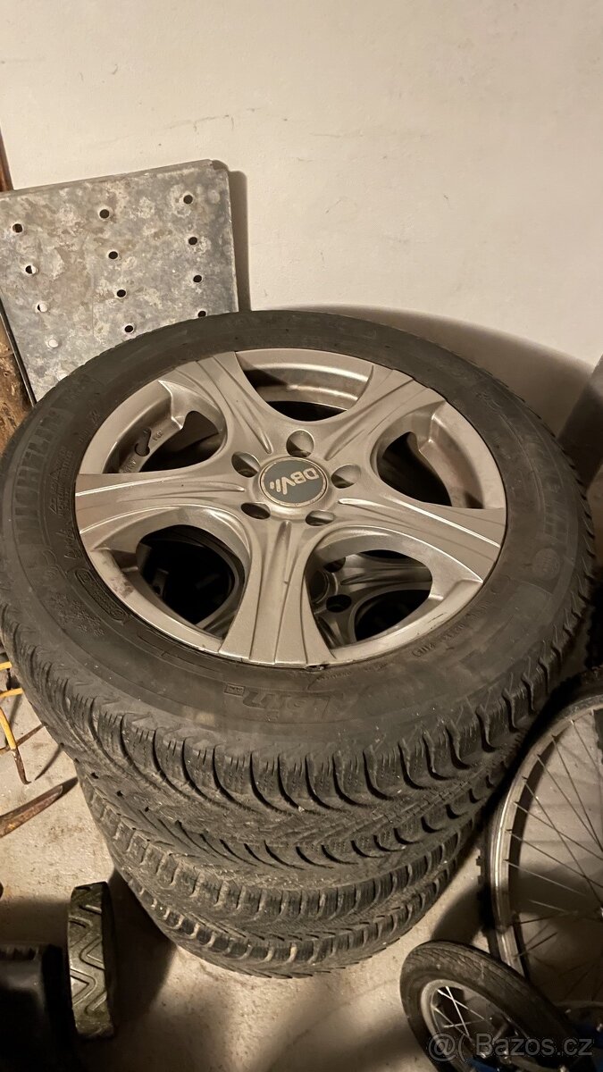 16” ALU kola DBV 6,5J, ET50, 5x112 se zimními pneu 205/55 - 2