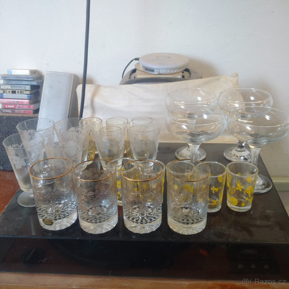 Pozůstalost - retro sklo - 2