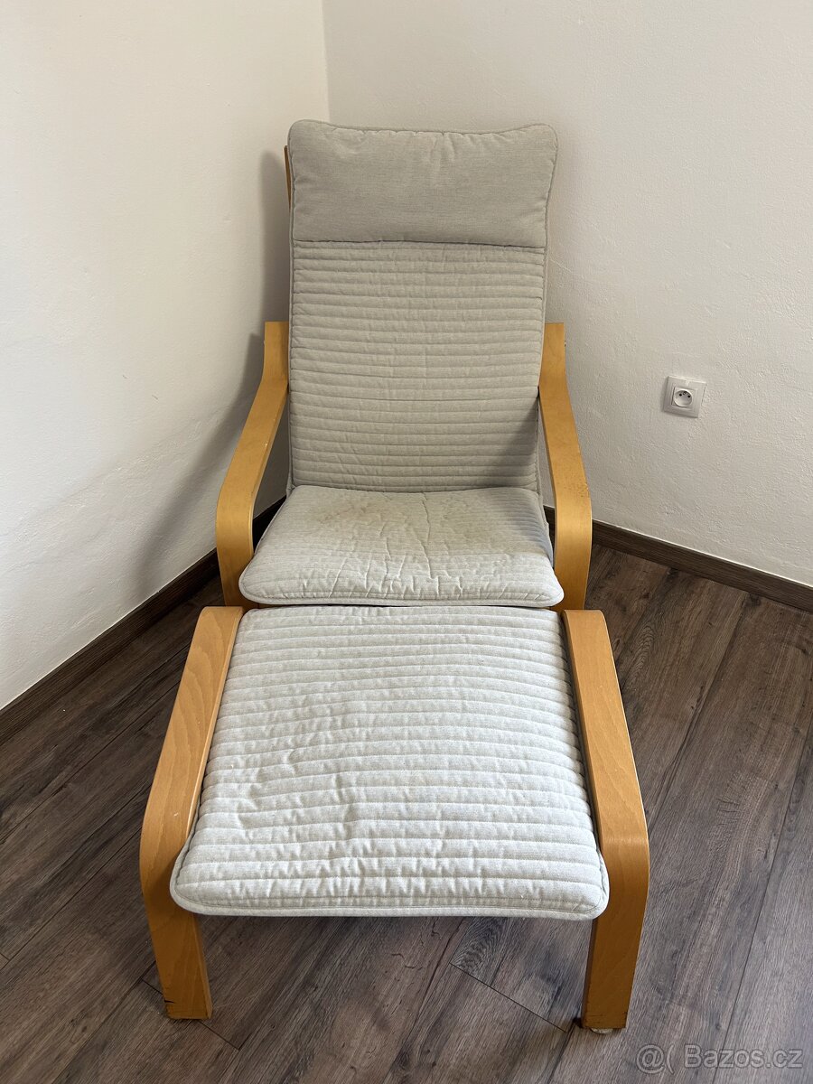 Křeslo IKEA s podnožkou - 2