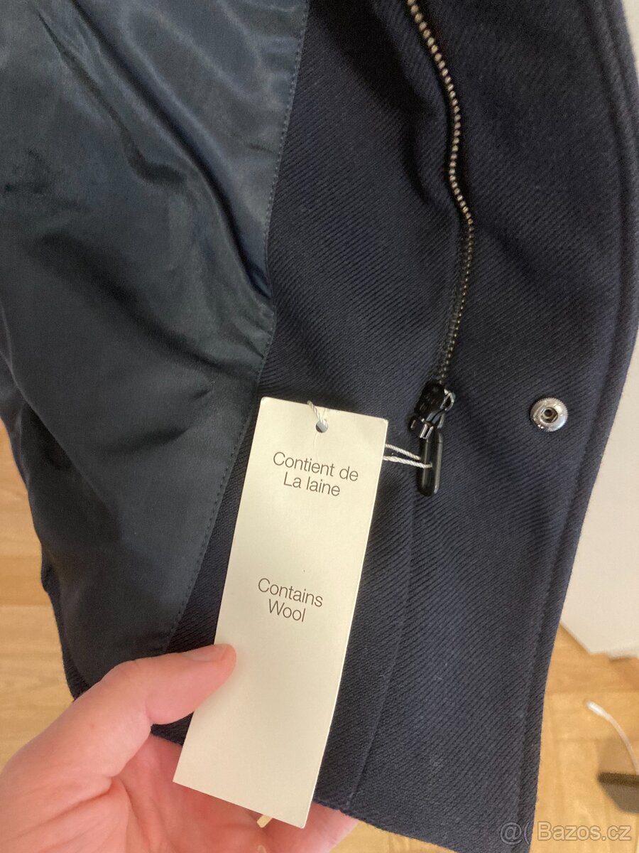 Tmavě modrý pánský kabát Celio Juoffice, vel. S - 2