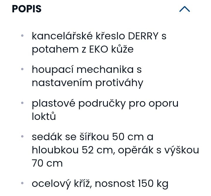 Nové kancelářské křeslo DERRY - 2