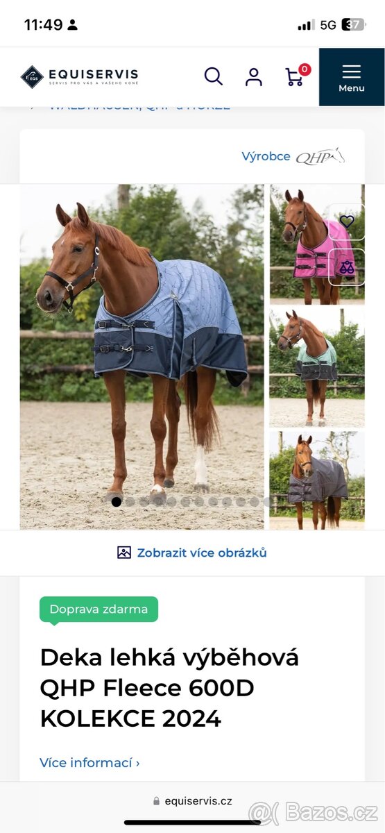 Lehká deka QHP, 135cm - 2