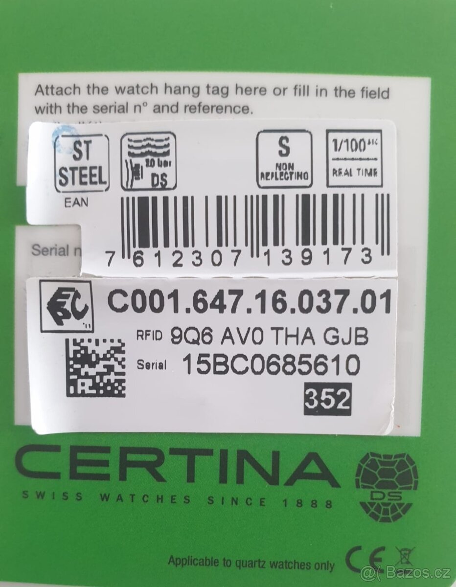 Prodám pánské hodinky CERTINA - 2