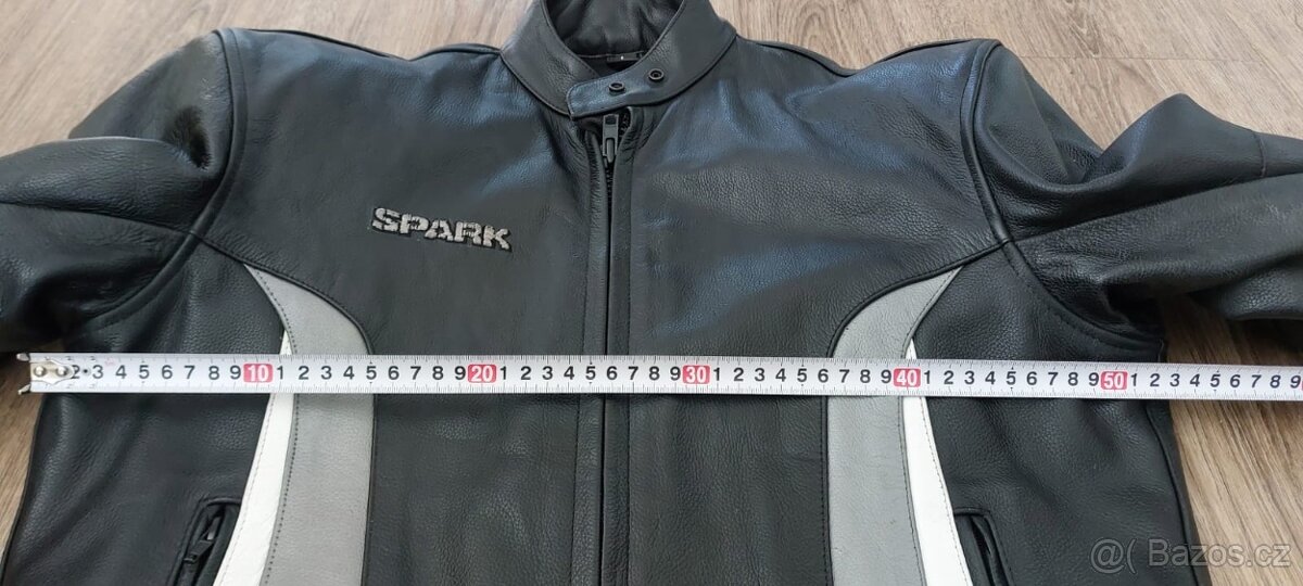 Kožená bunda na motorku Spark - 2