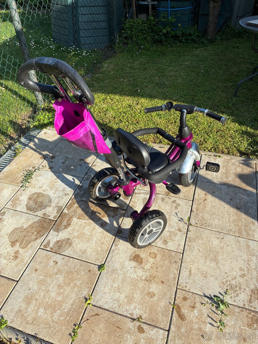 Dětská tříkolka s vodící tyčí - 2