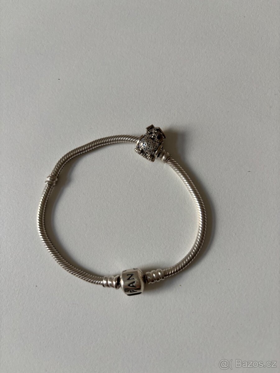 Pandora- stříbrný přívěsek sova - 2