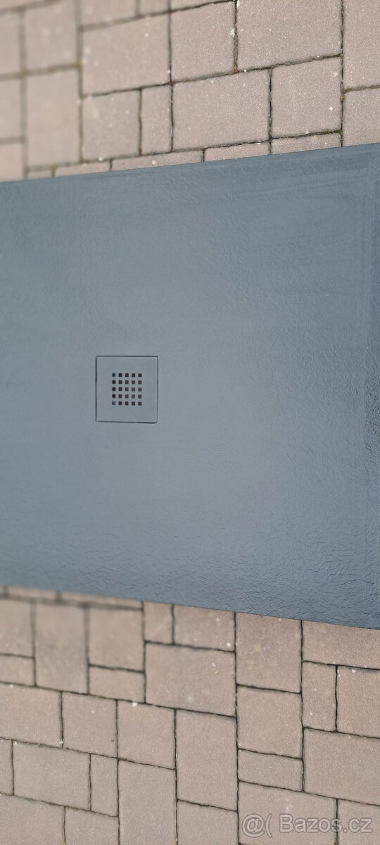 Vanička liý mramor černá 90x90 - 2