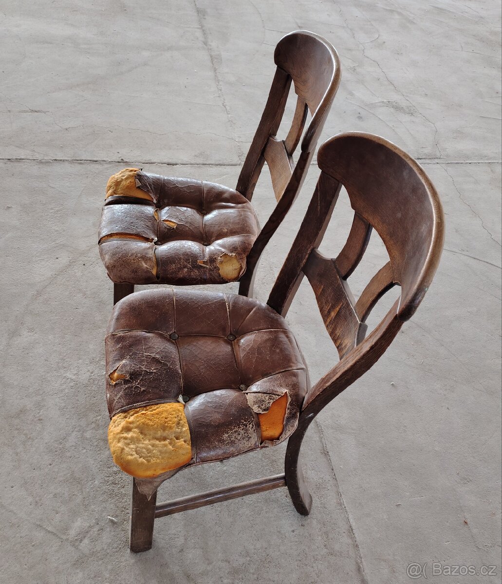 Masivní dubové židle - 2