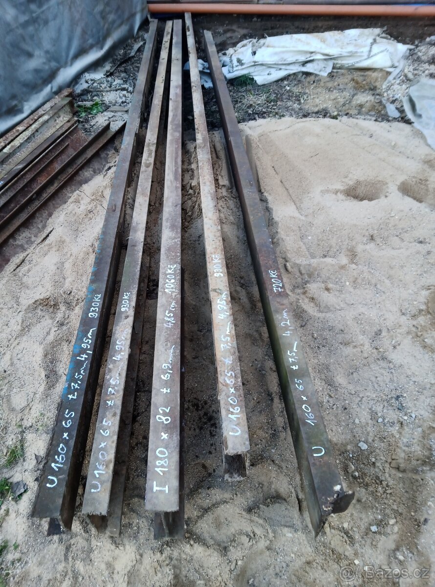 Prodám ocelové nosníky I / U - 2