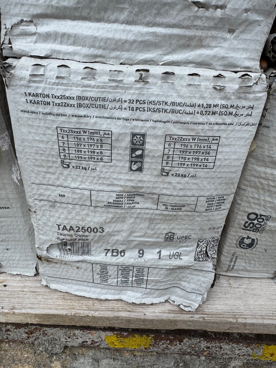 Dlažba RAKO šedá 20x20cm - 2