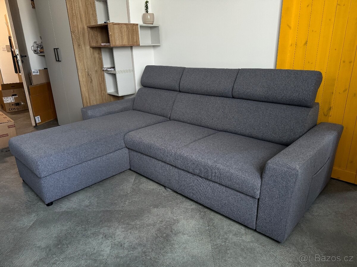 Sedačka - šedá - 2