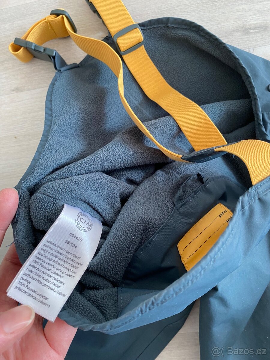 Dětské kalhoty do deště s fleecem - 2