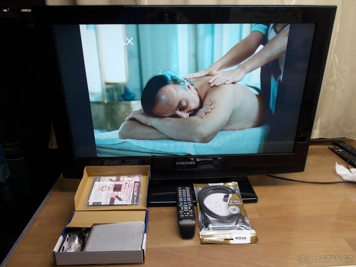 LCD TV Samsung 80cm, settopbox, kabely - 2
