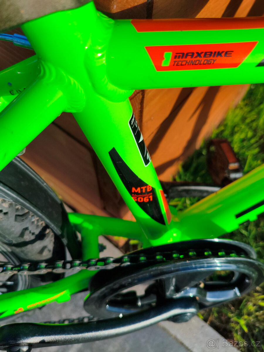 Dětské kolo MAXBIKE JUNIOR 20" – zelené - 2