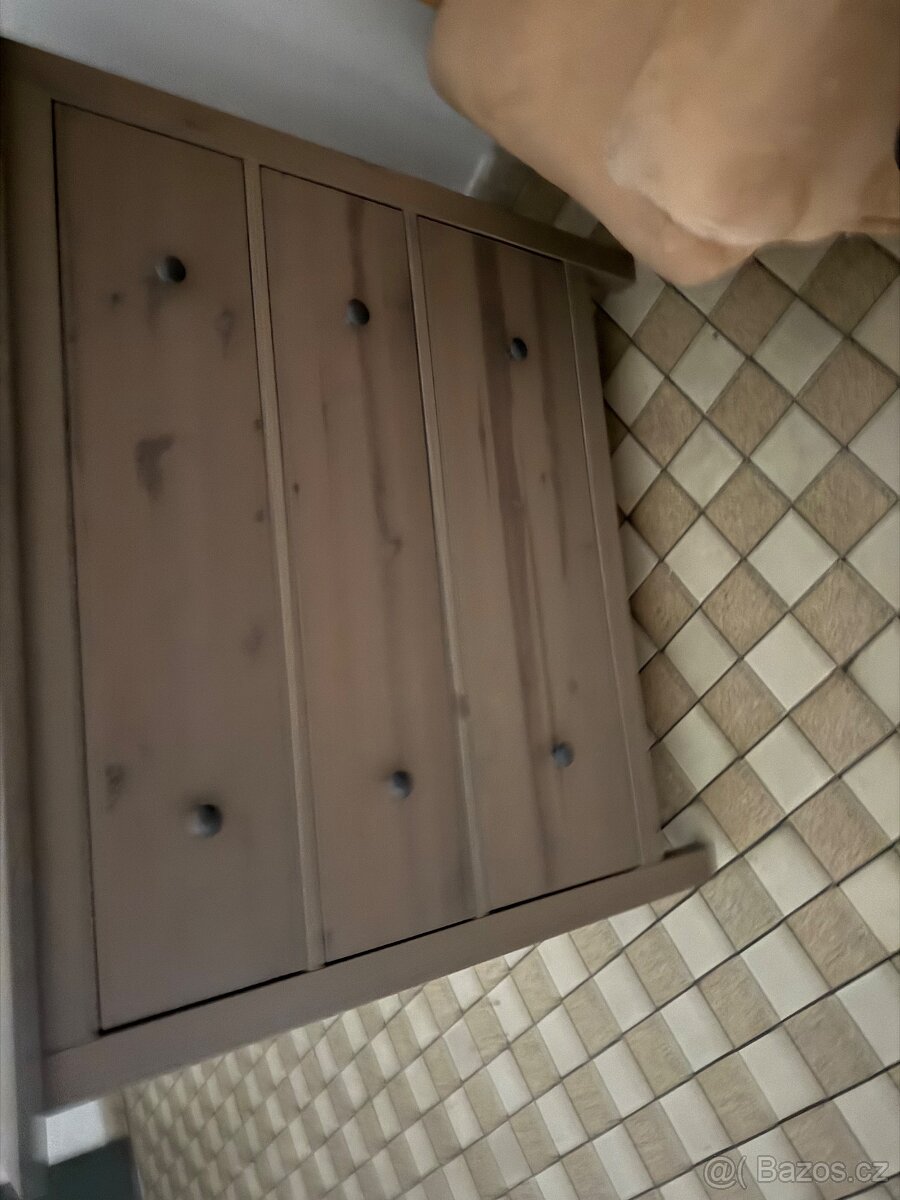 Komoda Ikea Hemnes šedohnědá - 2