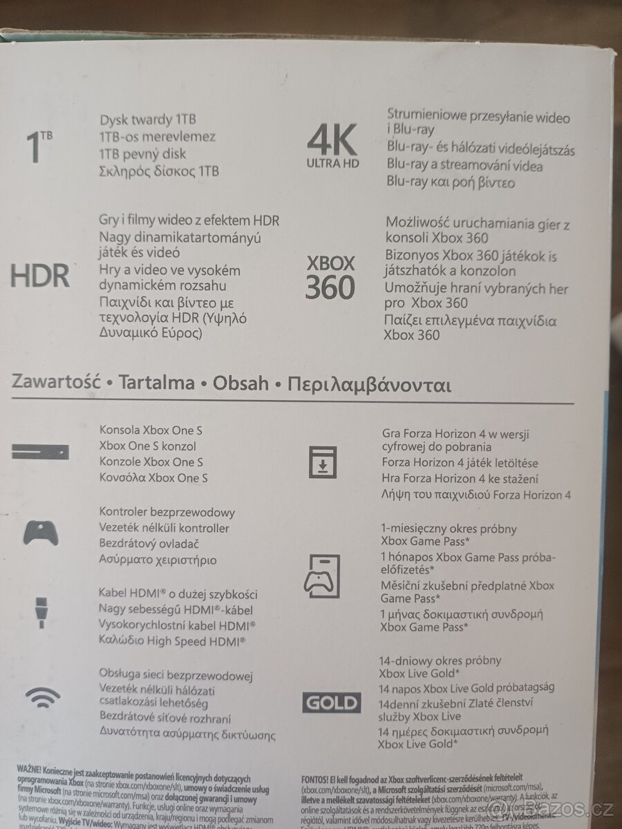 PRODÁM XBOX ONE S 1TB + 8 HER - 2