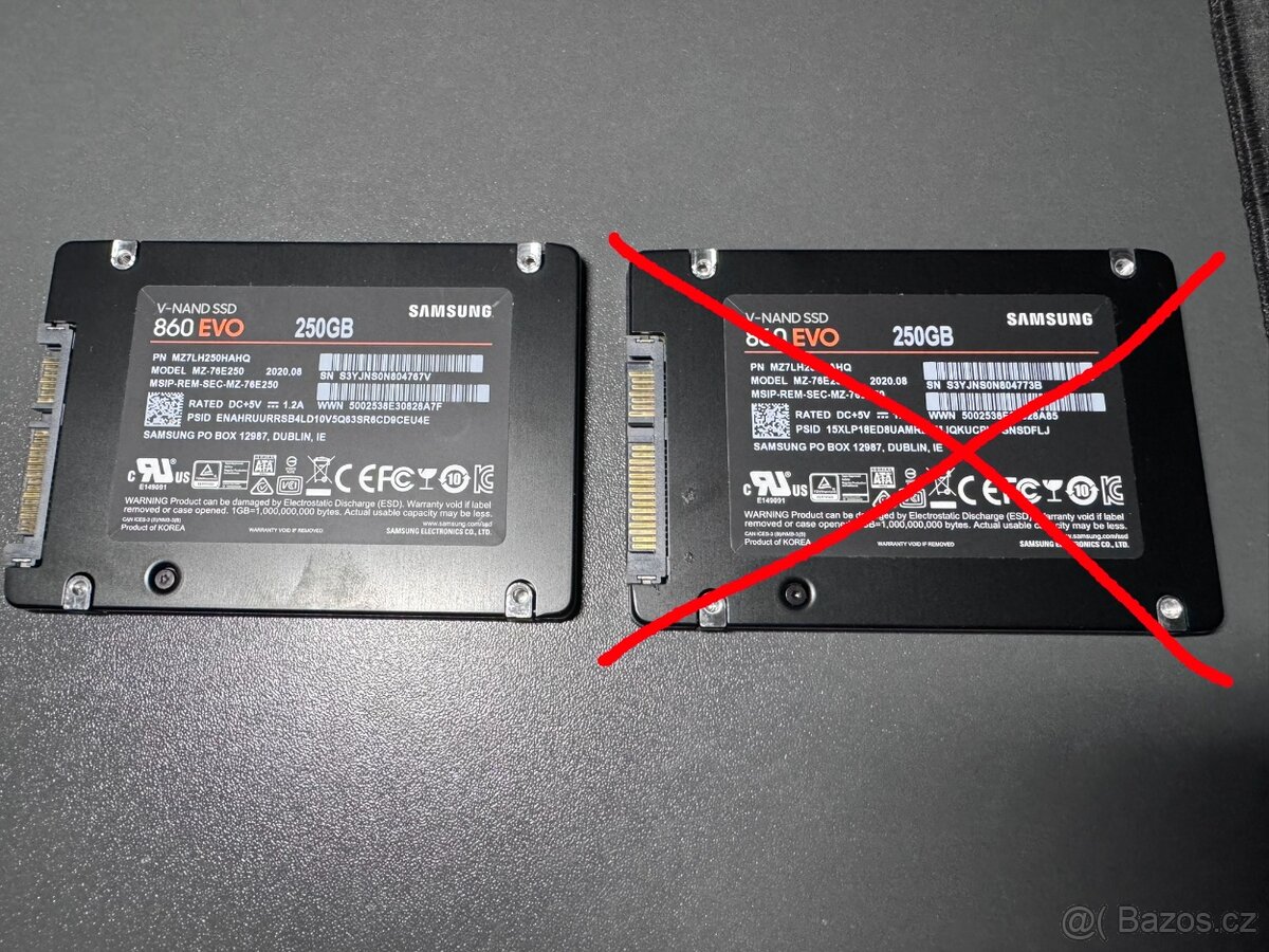 2,5" SSD - 256GB/512GB - 2