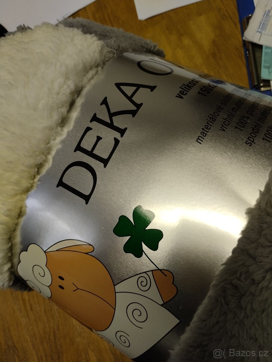 Teplá heboučká deka - nová - 2