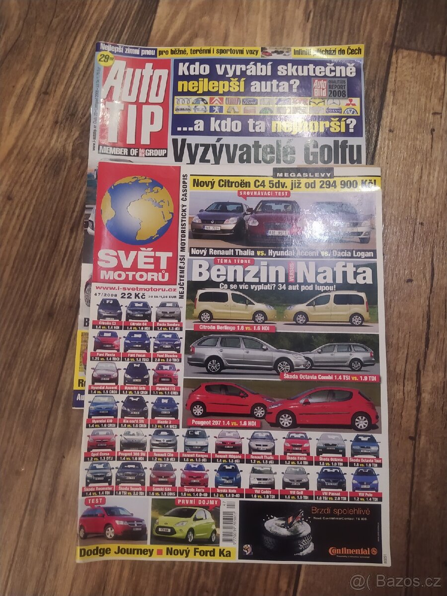 Časopisy Auto7, Automobil, Autohit, Autotip, Svět motorů - 2