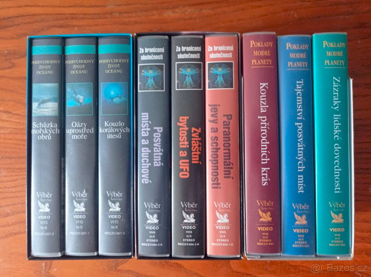 encyklopedie - videokazety - VHS - 6 sad - 21 kazet - 2