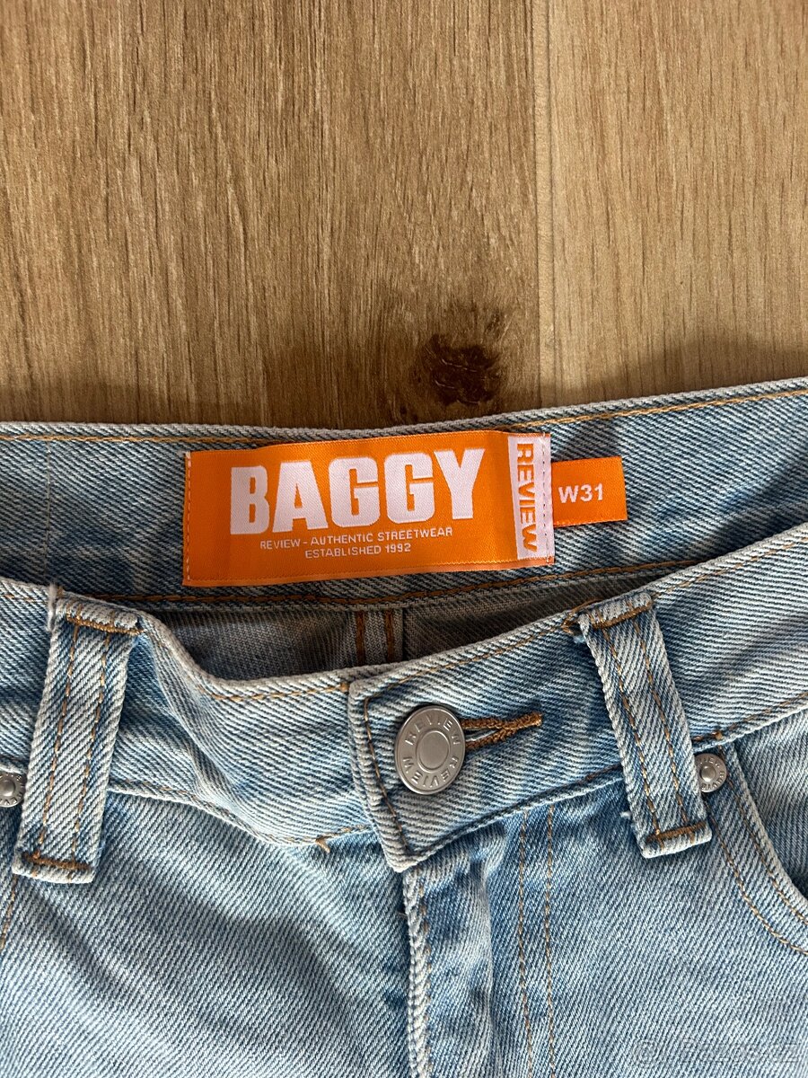 Džíny baggy modré Review - 2