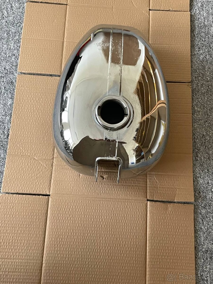 Nádrž Jawa ČZ 250/353 a 350/354 nový kvalitní chrom,poměděno - 2