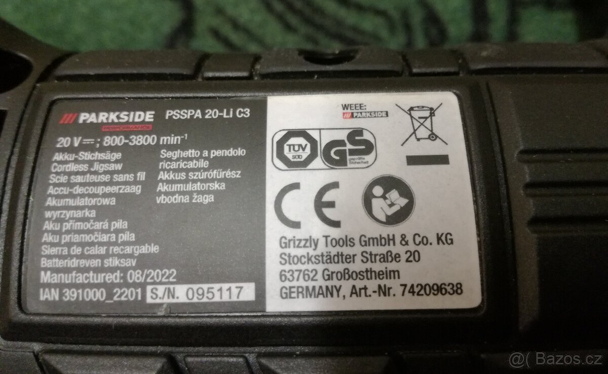 PARKSIDE PERFORMANCE aku přímočará pila - 2