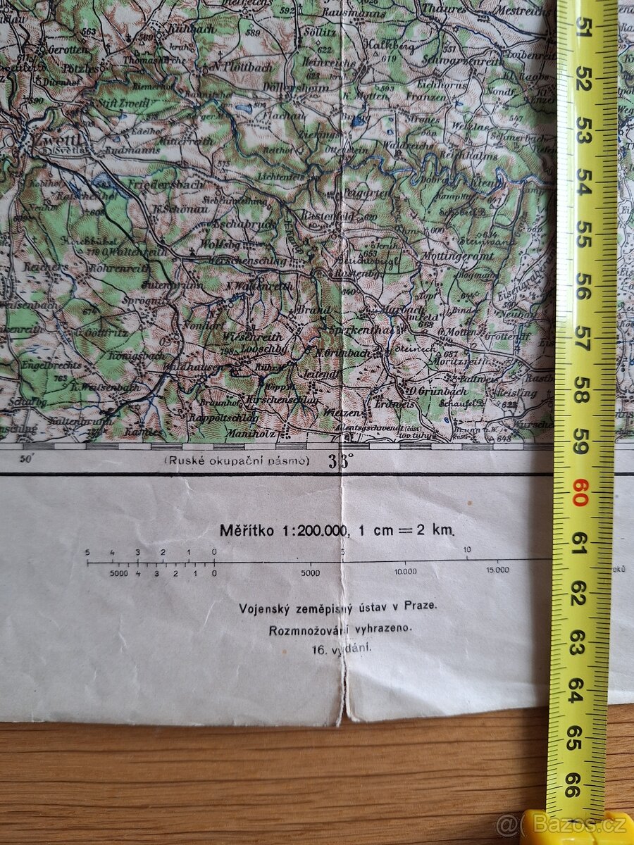 Vojenská mapa JIHLAVA - 2