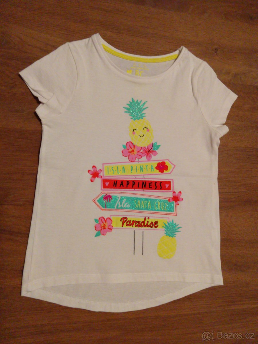 Dívčí trička s krátkým rukávem vel. 110 - 2