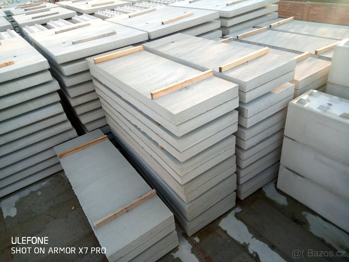 Silniční betonové panely, betonové bloky - 2