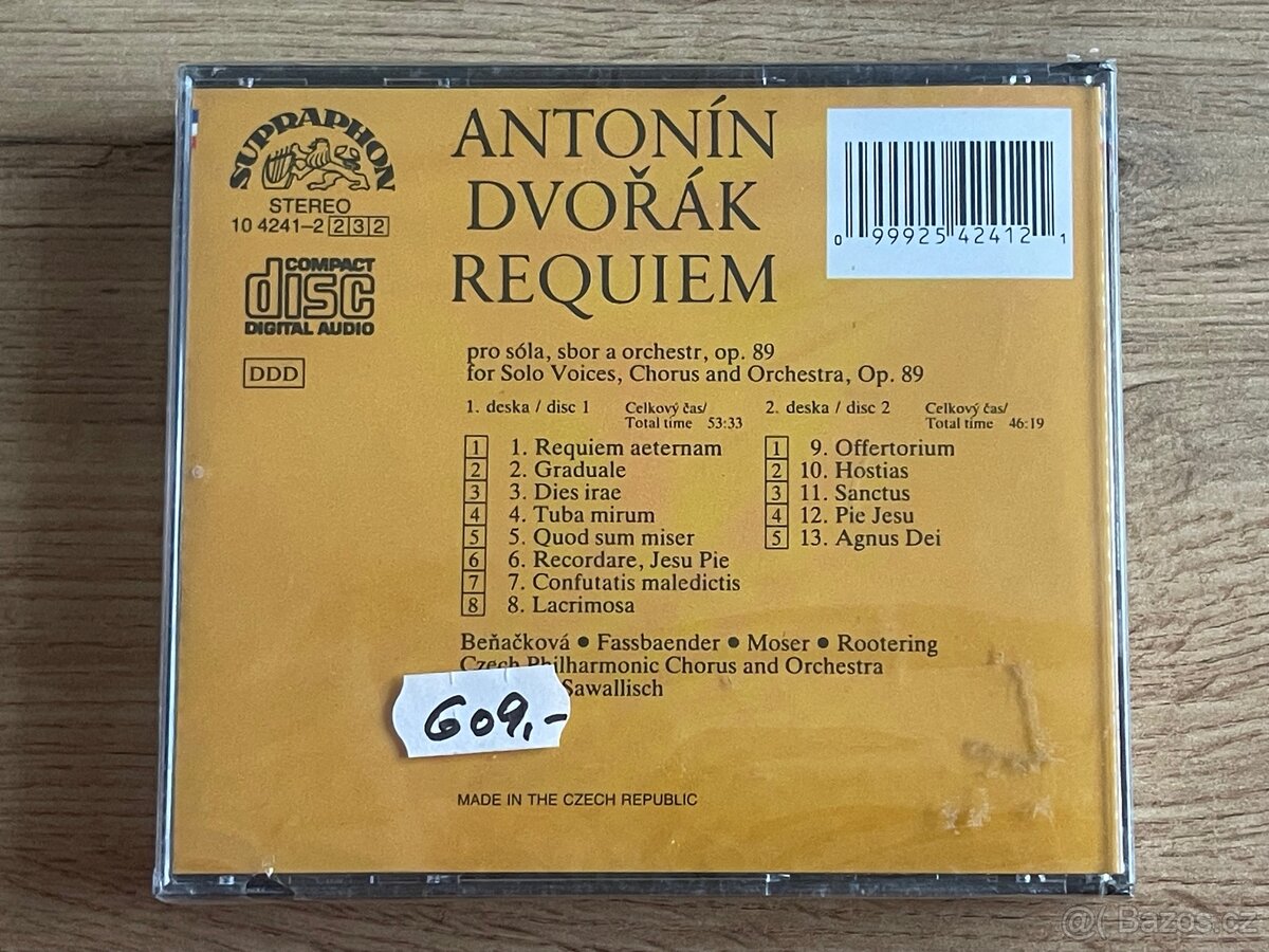 CD – Antonín Dvořák: Requiem (2CD, Supraphon) - 2