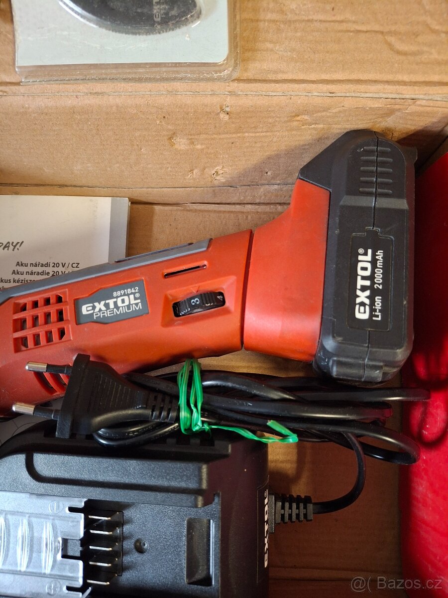 Aku multifunkční oscilační bruska EXTOL 20V - 2