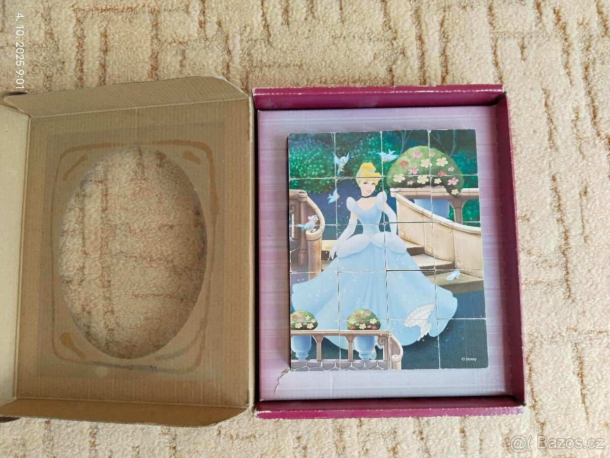 Dřevěné kostky Disney Princess - 2