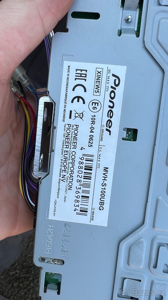 Pioneer mvh-s100ubg - 2