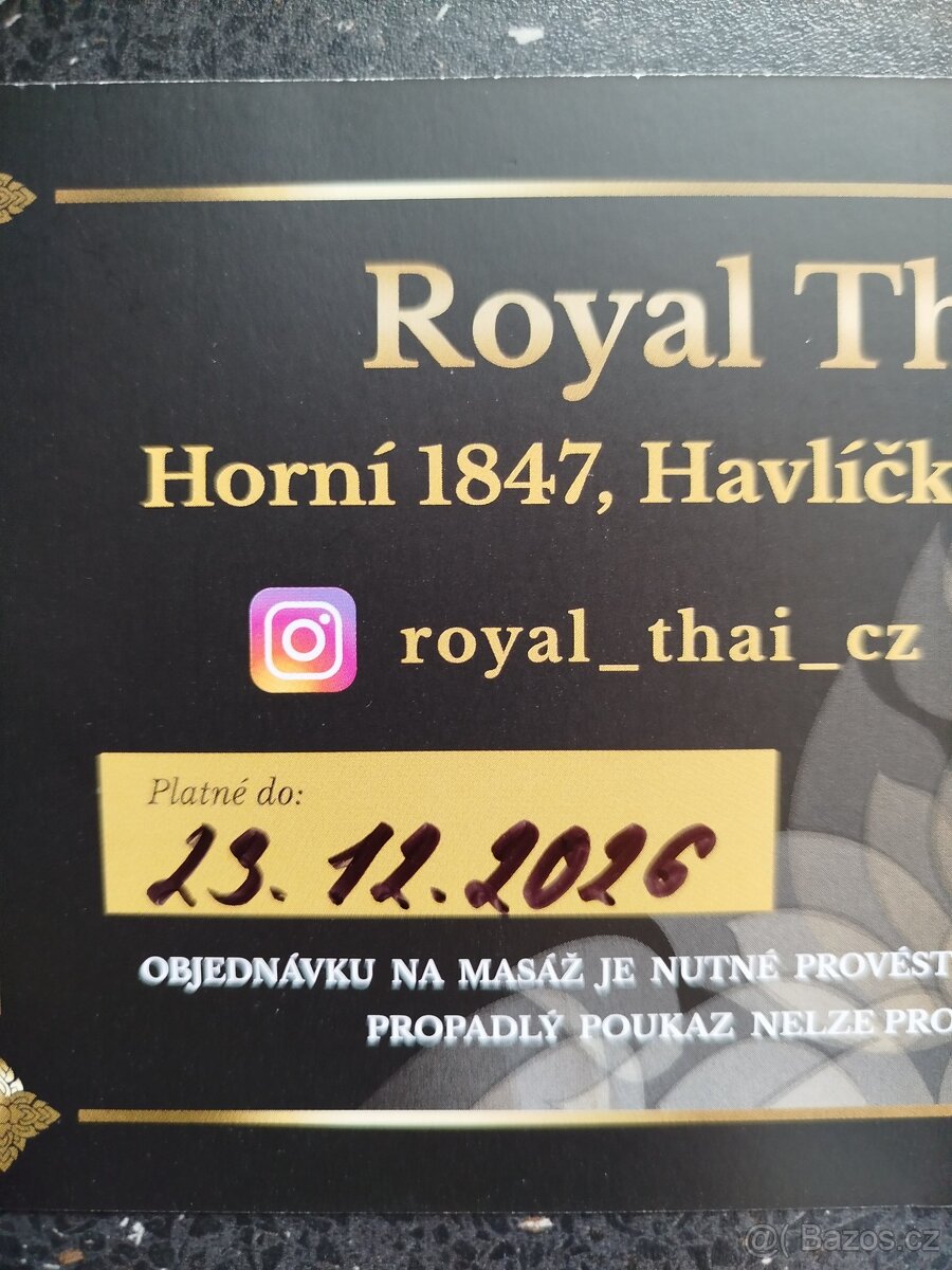 Prodám poukaz na Thajské masáže - 2