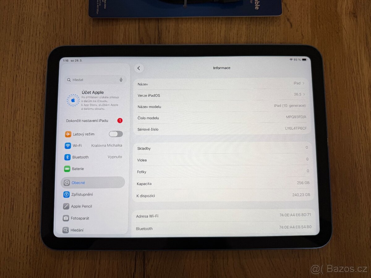 Apple iPad 2022 - 10” - 256GB - 2