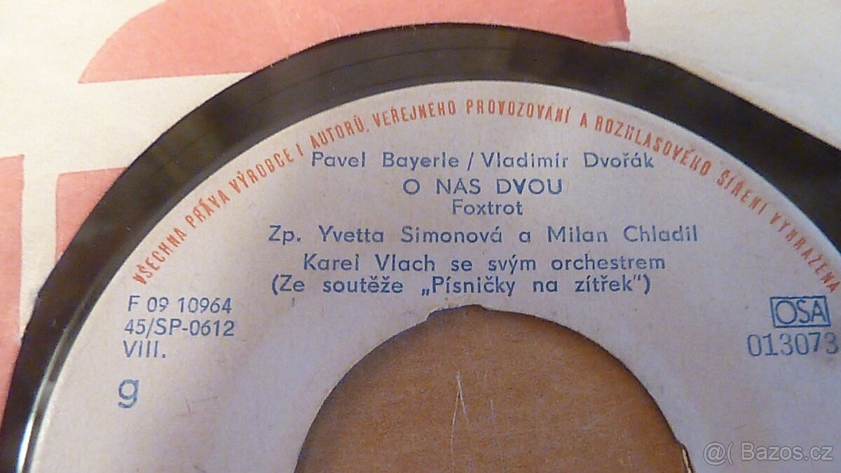 konvolut SP vinylových desek - 2