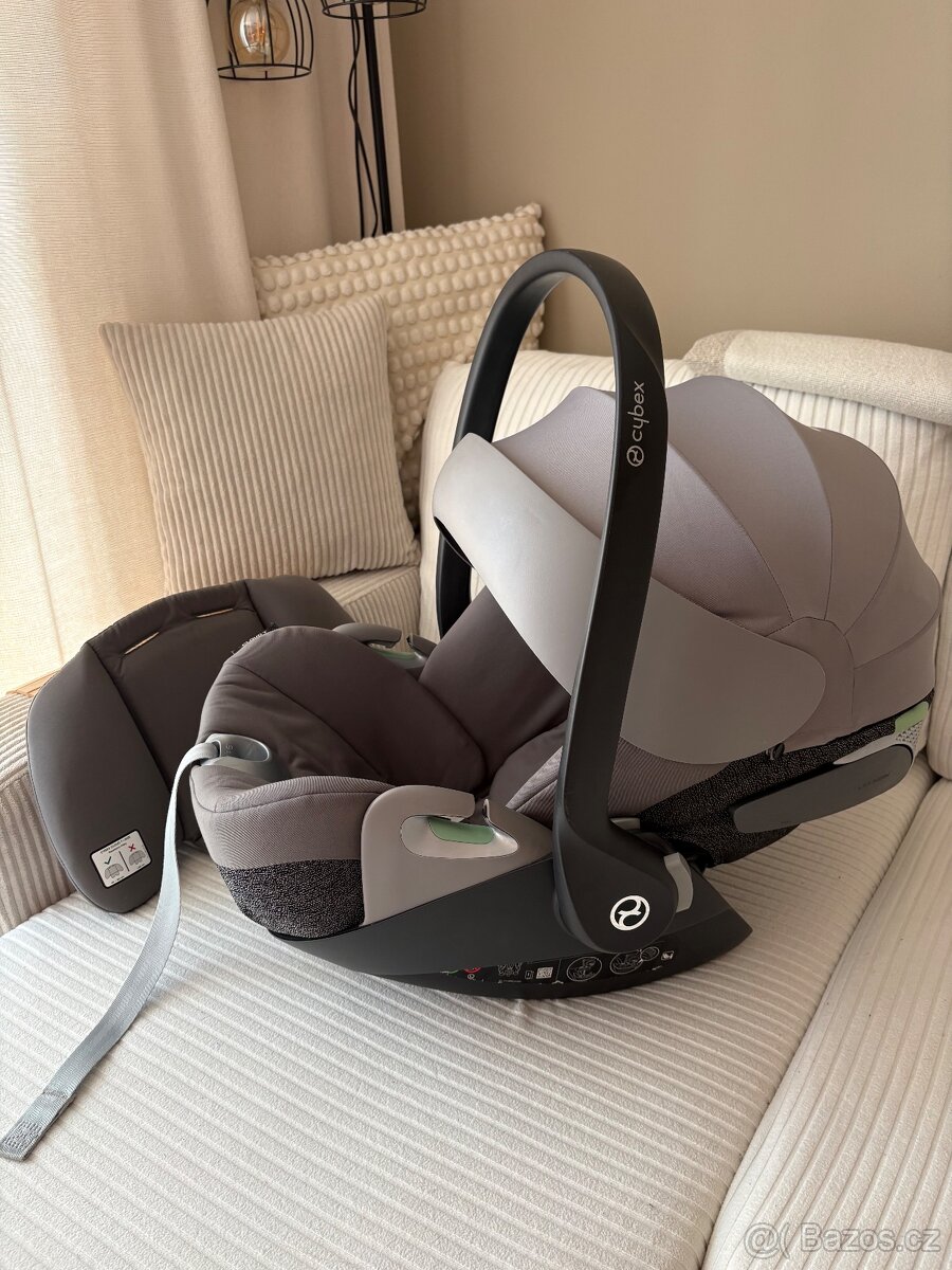Vajíčko Cybex Cloud T i-Size - šedá (Mirage Dark Grey) - 2