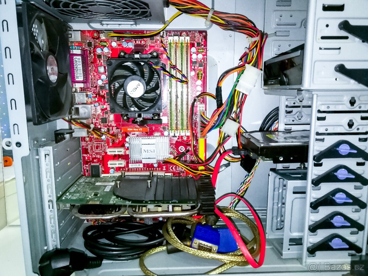 MSI K9N NEO F V3 a V2, AMD X2 5000+, DDR2 4GB - 2